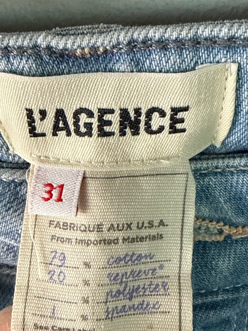 L'AGENCE Monique Ultra High-Rise Skinny Jeans Melrose Denim Women’s Size 31 - Picture 8 of 11